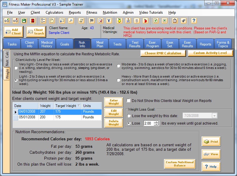 Fitness Maker Professional Screen 2